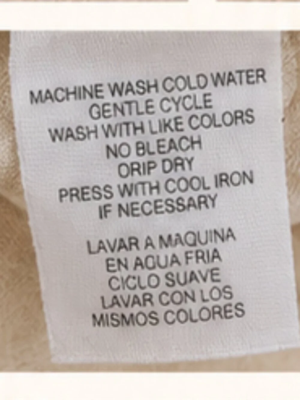 Jones New York 100% Linen Wrap Tank Top Beige Sleeveless Coastal Medium Relaxed - Picture 8 of 10